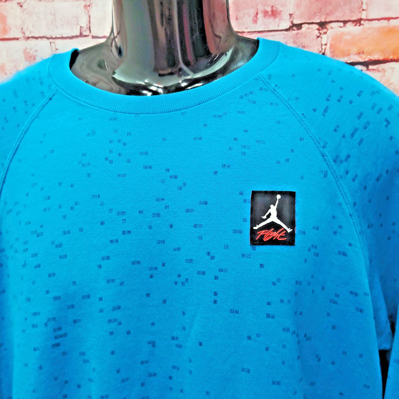 Jordan Mens L Essentials Statement Sweatshirt Flight Nike Air Pullover - Picture 8 of 8